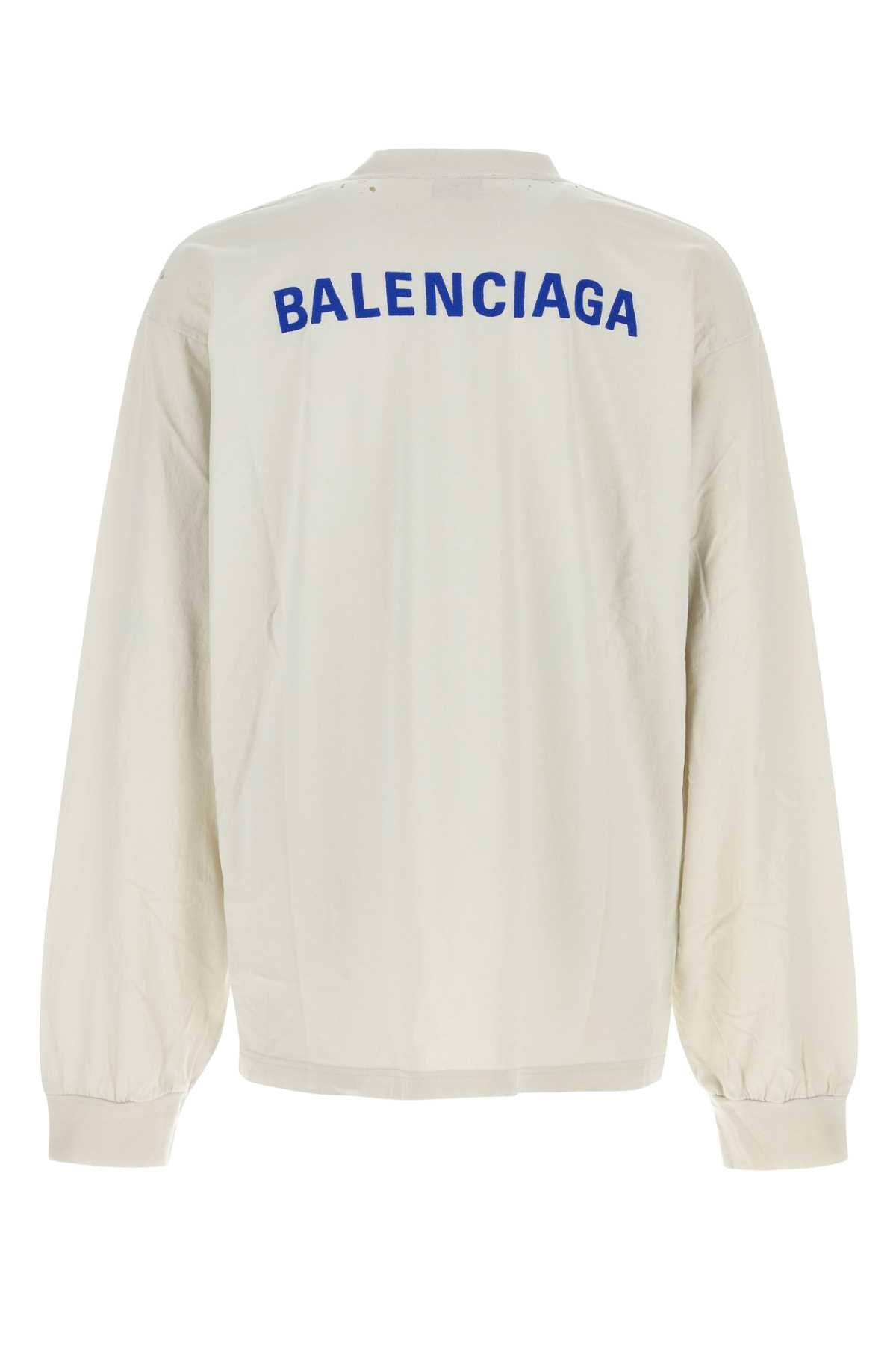 BALENCIAGA Chalk Cotton Medium T-Shirt