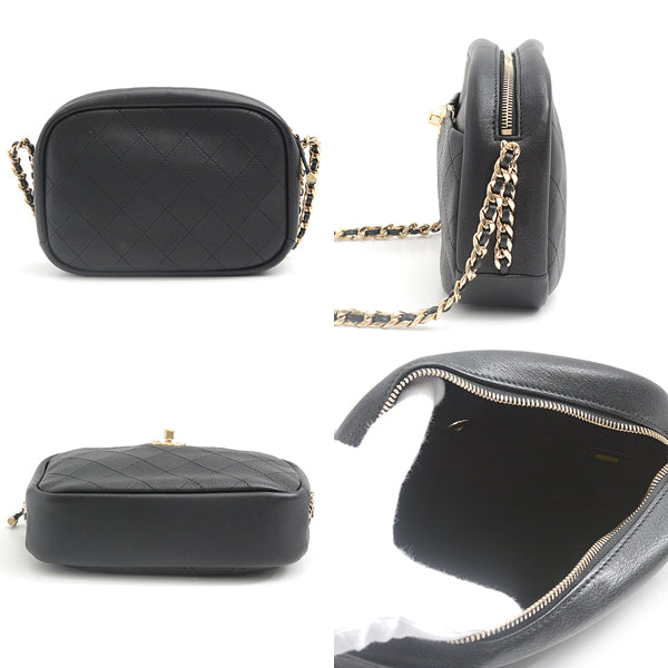 Chanel Chain Shoulder Camera Bag Black