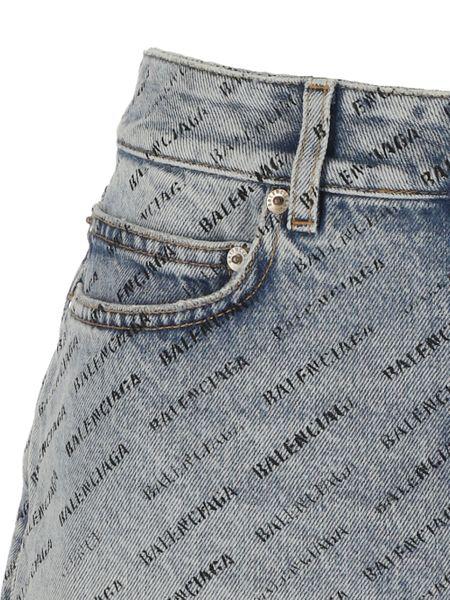 BALENCIAGA Trendy Denim Mini Skirt