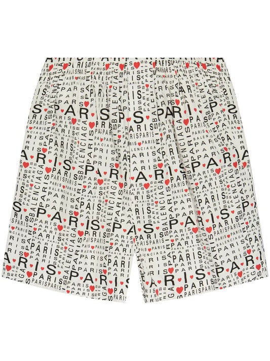 BALENCIAGA Men's Mini Pyjama Shorts for SS25