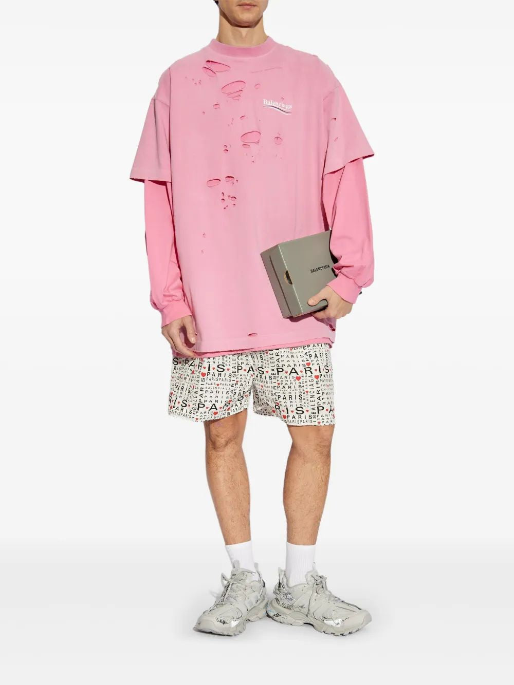 BALENCIAGA Men's Mini Pyjama Shorts for SS25