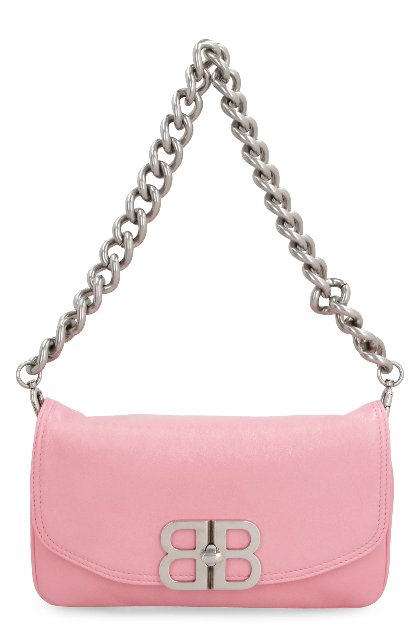 BALENCIAGA Mini Flap BB Soft Leather Crossbody Handbag