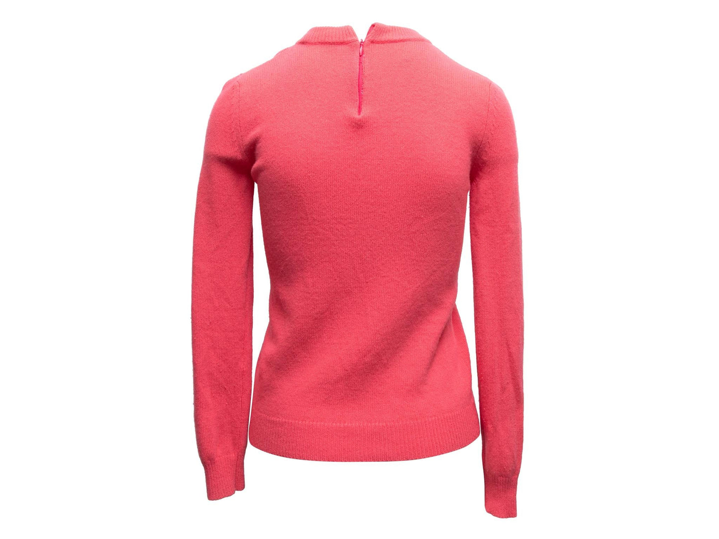 Hot Pink Valentino Virgin Wool & Cashmere Sweater Size US XS