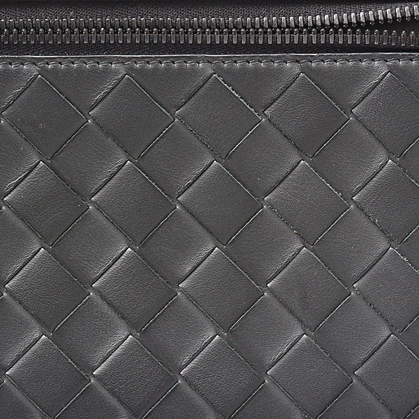 Bottega Veneta Leather Intrecciato Clutch Bag