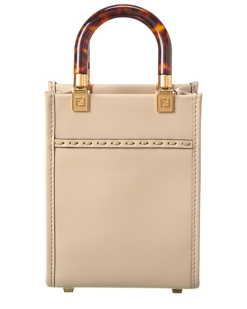 FENDI Sunshine Mini Leather Tote