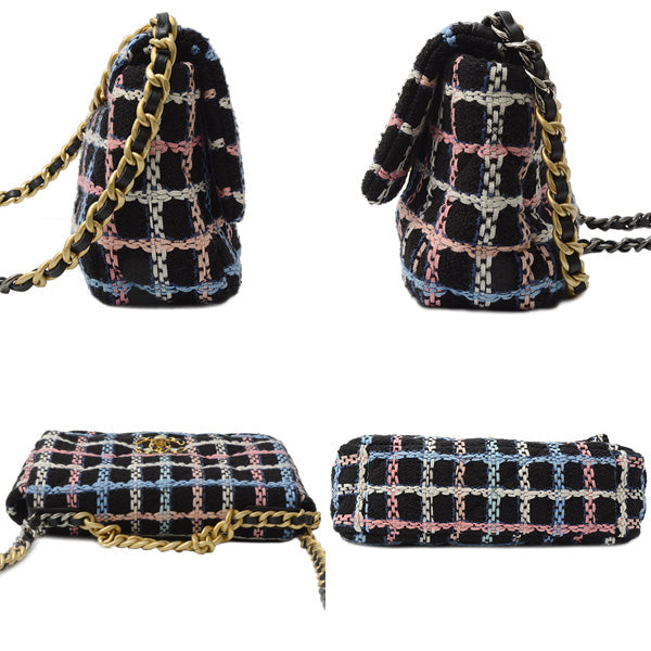 Chanel Tweed 19 Chain Shoulder Bag