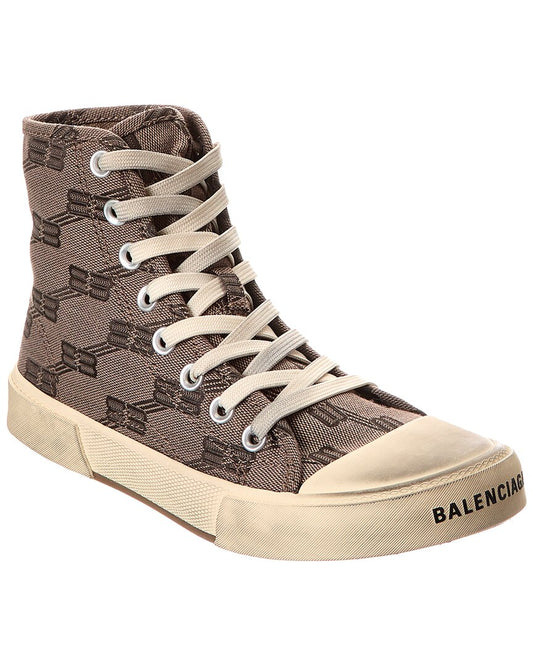 Balenciaga Paris BB Canvas High-Top Sneaker