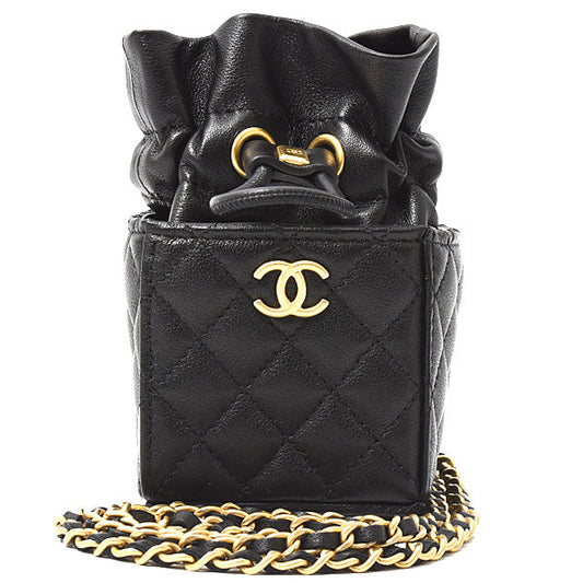 Chanel Lambskin Matelasse Mini Chain Shoulder Bag