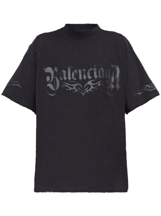 BALENCIAGA Medium Fit Printed Logo T-Shirt
