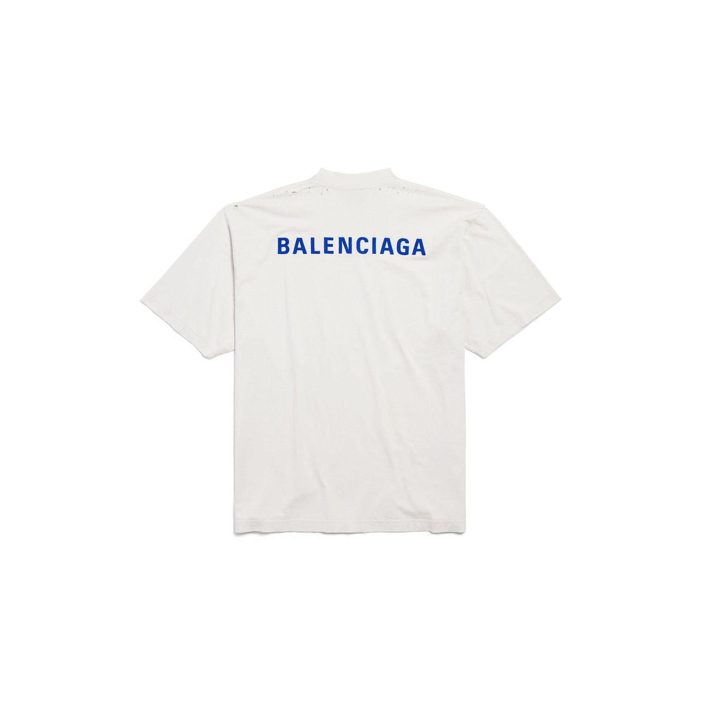 BALENCIAGA Distressed Crew-Neck T-Shirt for Men