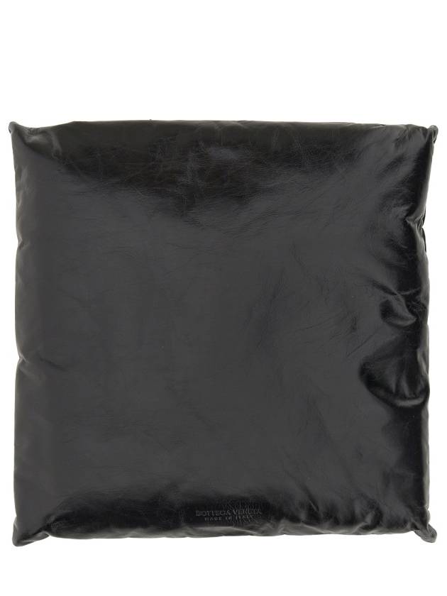 Bottega Veneta Pillow Leather Clutch Bag Black