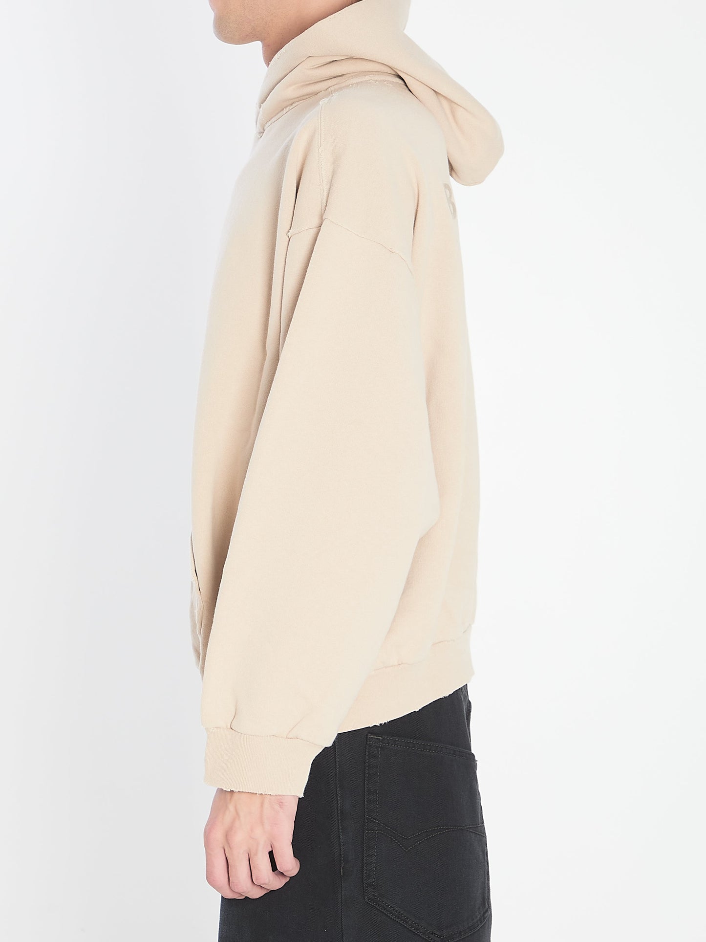 BALENCIAGA New Back Distressed Oversized Hoodie