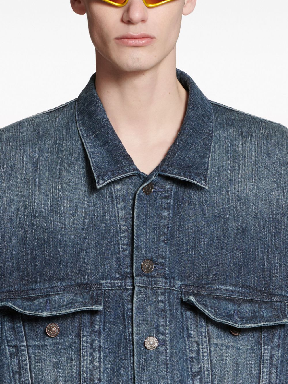 BALENCIAGA Oversized Denim Jacket for Men