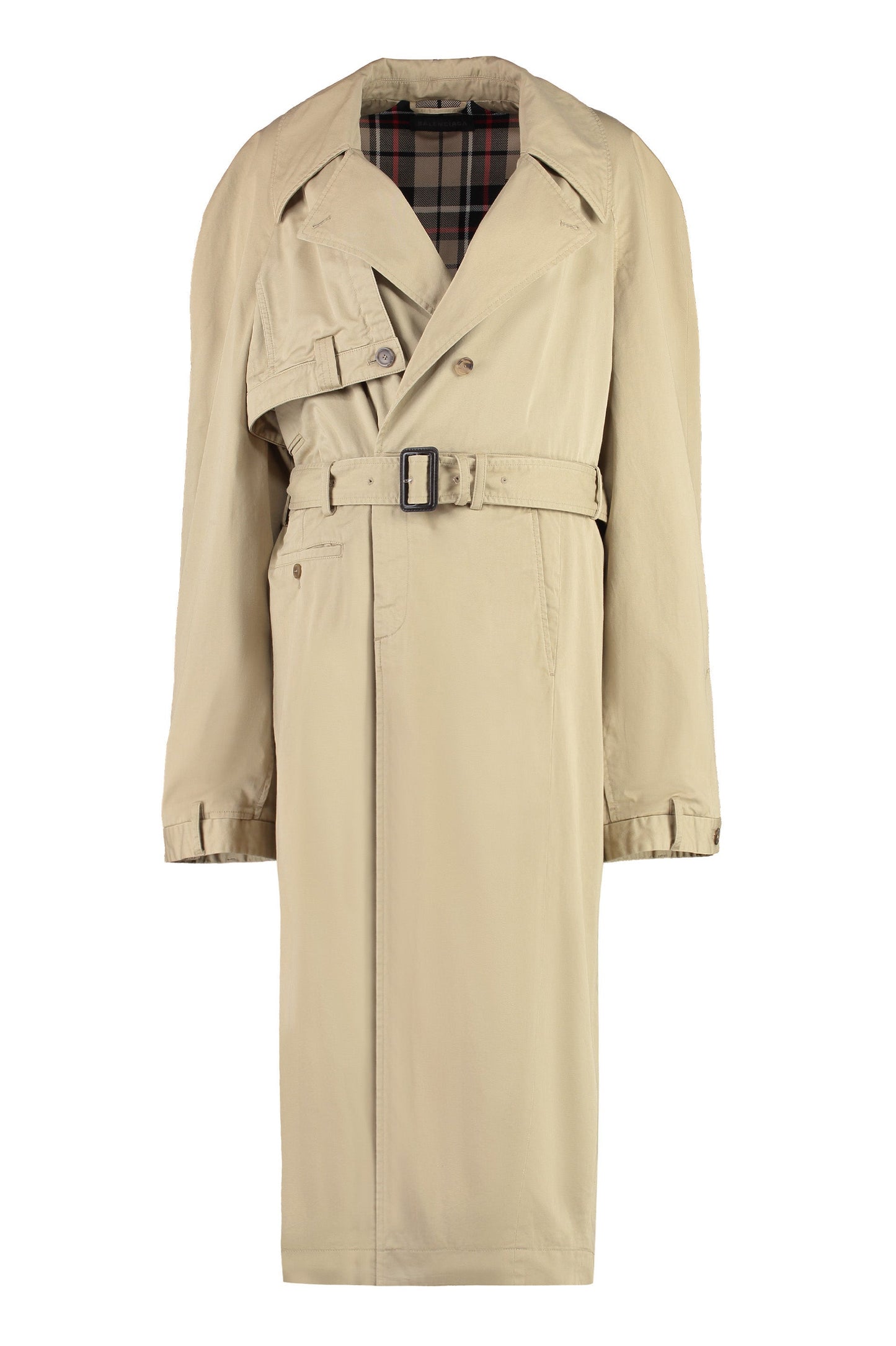 BALENCIAGA Oversized Cotton Trench Jacket for Women