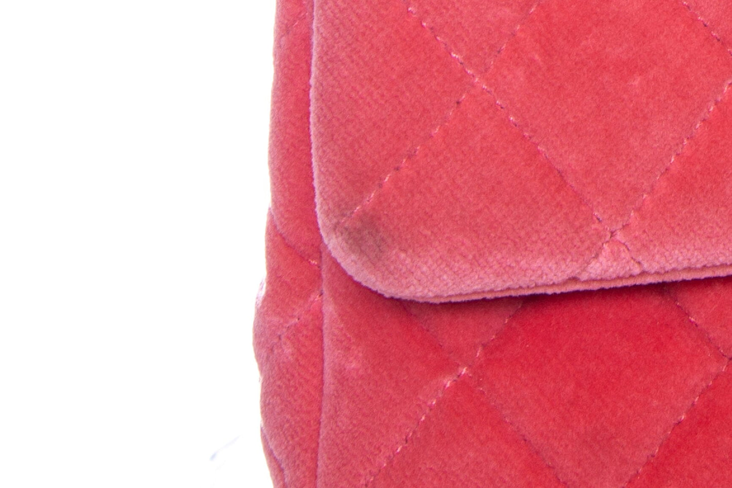 Chanel Hot Pink Velvet Matelasse Pearl Crush Cross-Body