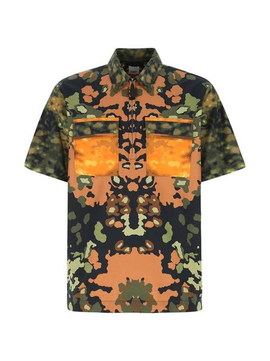 Burberry printed cotton shortsleeve shirt