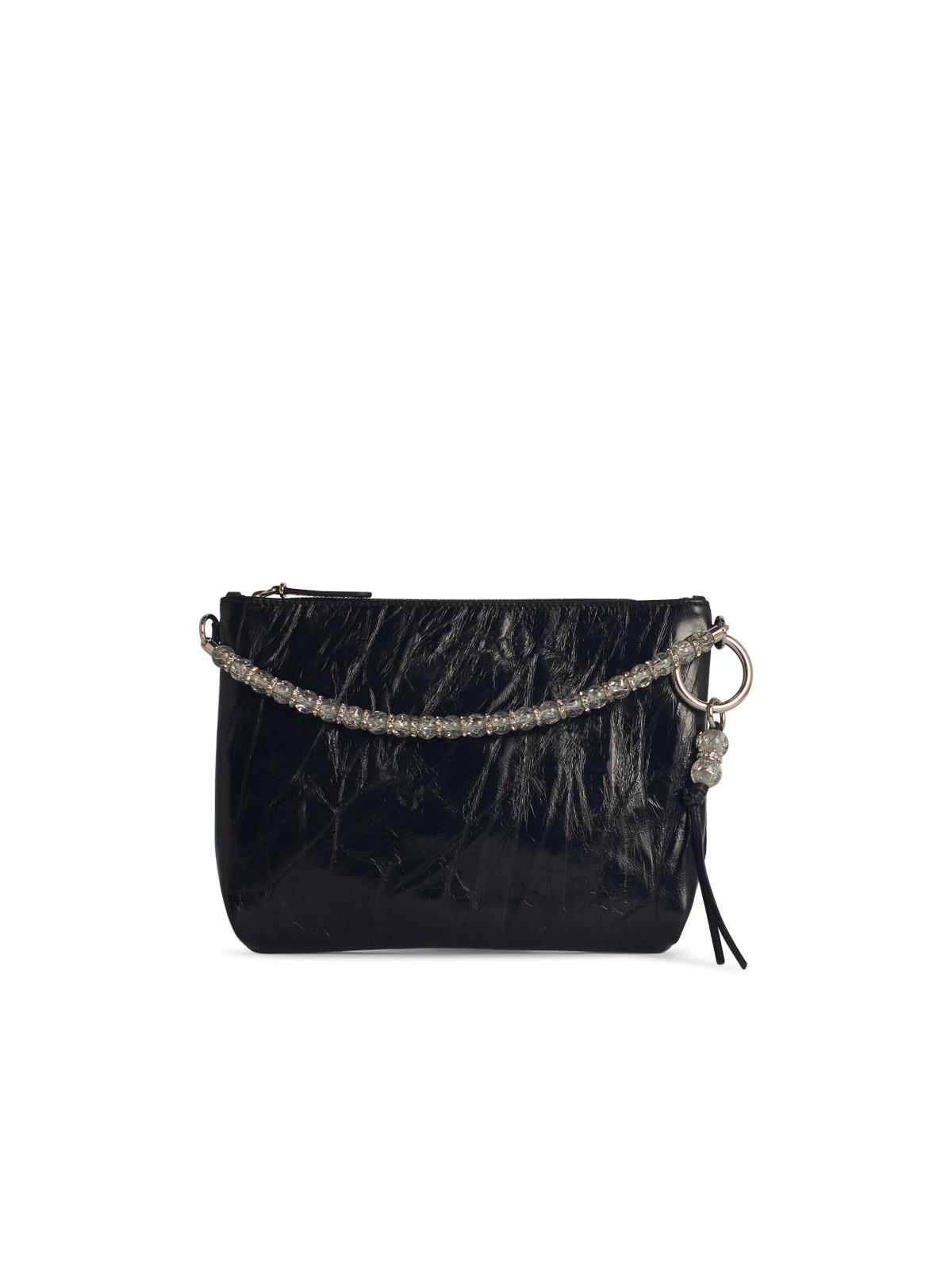 Jimmy Choo 'Callie' Black Leather Bag Women