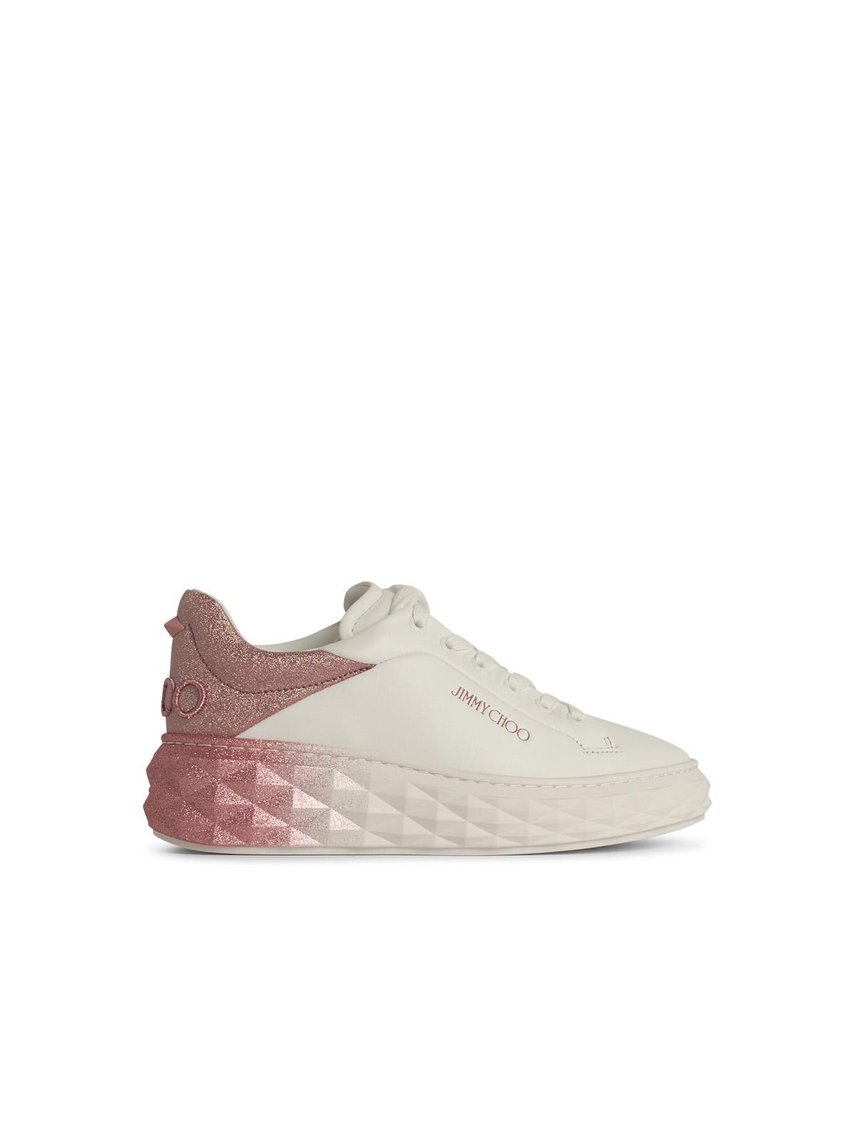 Jimmy Choo 'Diamond' Pink Leather Sneakers Women