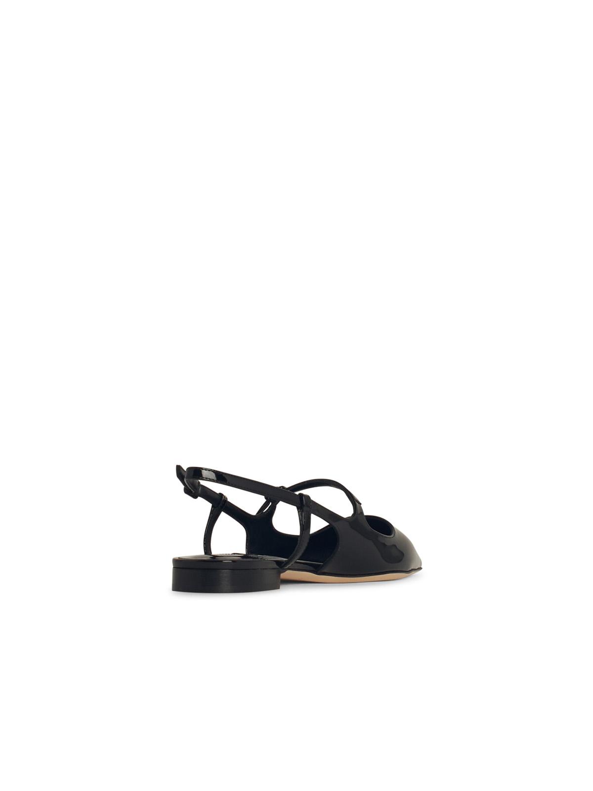 Jimmy Choo 'Didi' Black Leather Ballet Flats Women