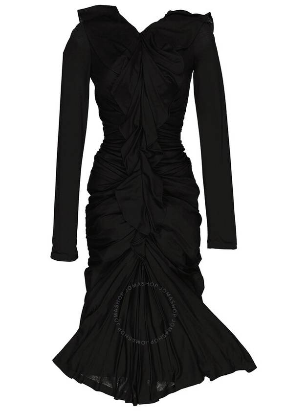 Burberry Burberry Black Edith Long-Sleeved Dress, Brand Size 4 (US Size 2)