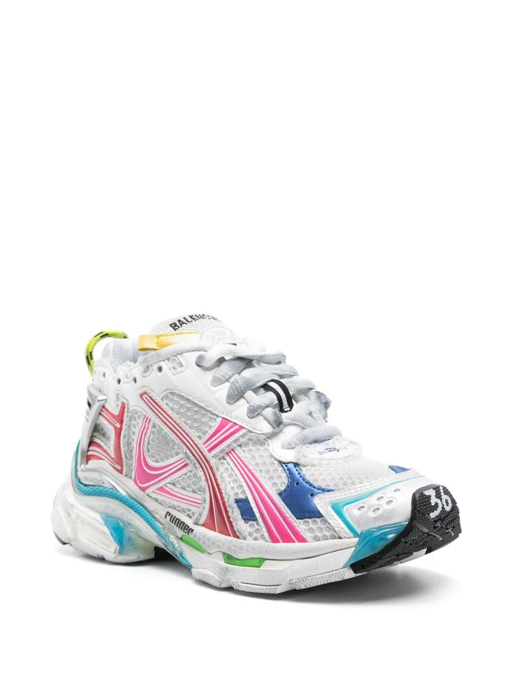 BALENCIAGA Worn-Out Effect Runner Sneakers for Women