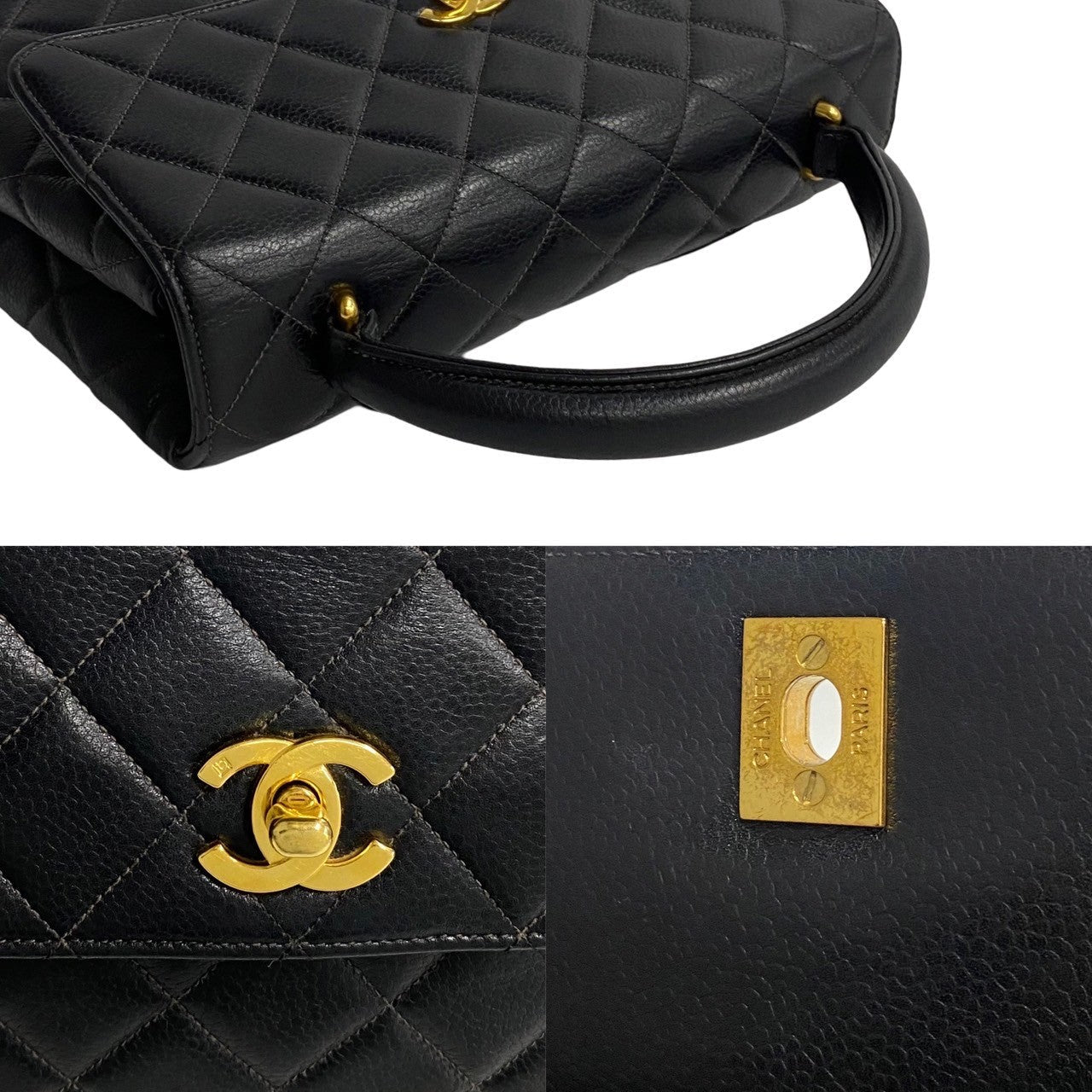 Chanel Matelasse Handbag Leather Handbag A12397