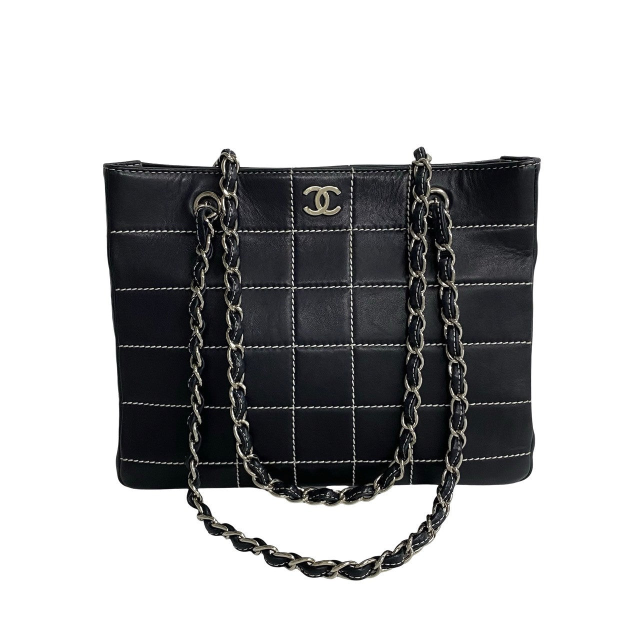 Chanel CC Wild Stitch Tote Bag  Leather Tote Bag