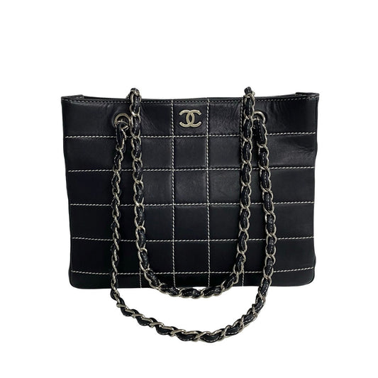 Chanel CC Wild Stitch Tote Bag  Leather Tote Bag