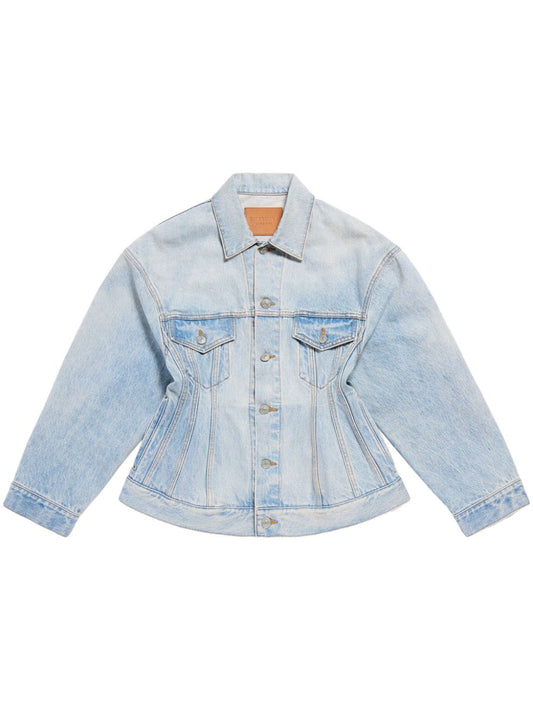 BALENCIAGA Hourglass Denim Jacket for Women