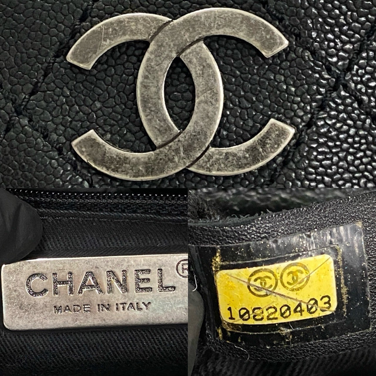 Chanel CC Caviar Outdoor Ligne Doctor Bag  Leather Handbag