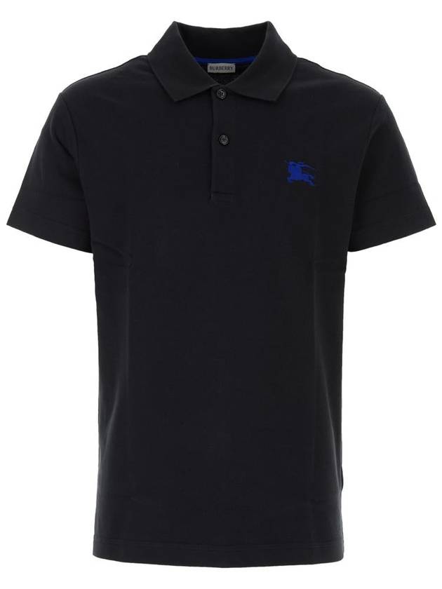 Burberry Embroidered EKD Polo Shirt Black