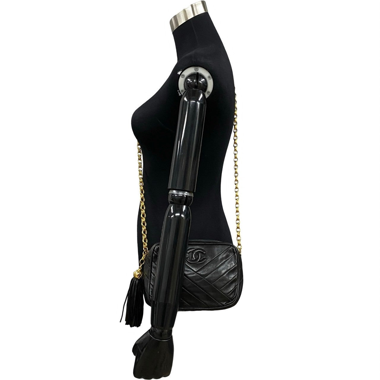 Chanel CC Tassel Camera Bag  Leather Crossbody Bag