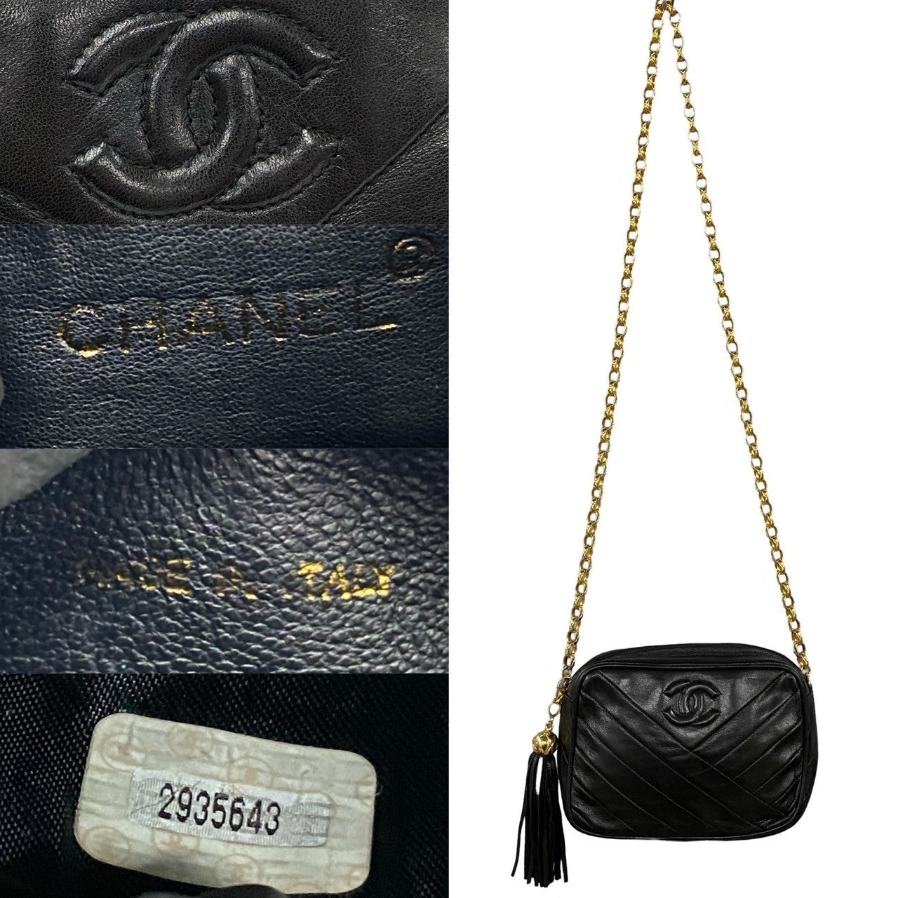 Chanel CC Tassel Camera Bag  Leather Crossbody Bag
