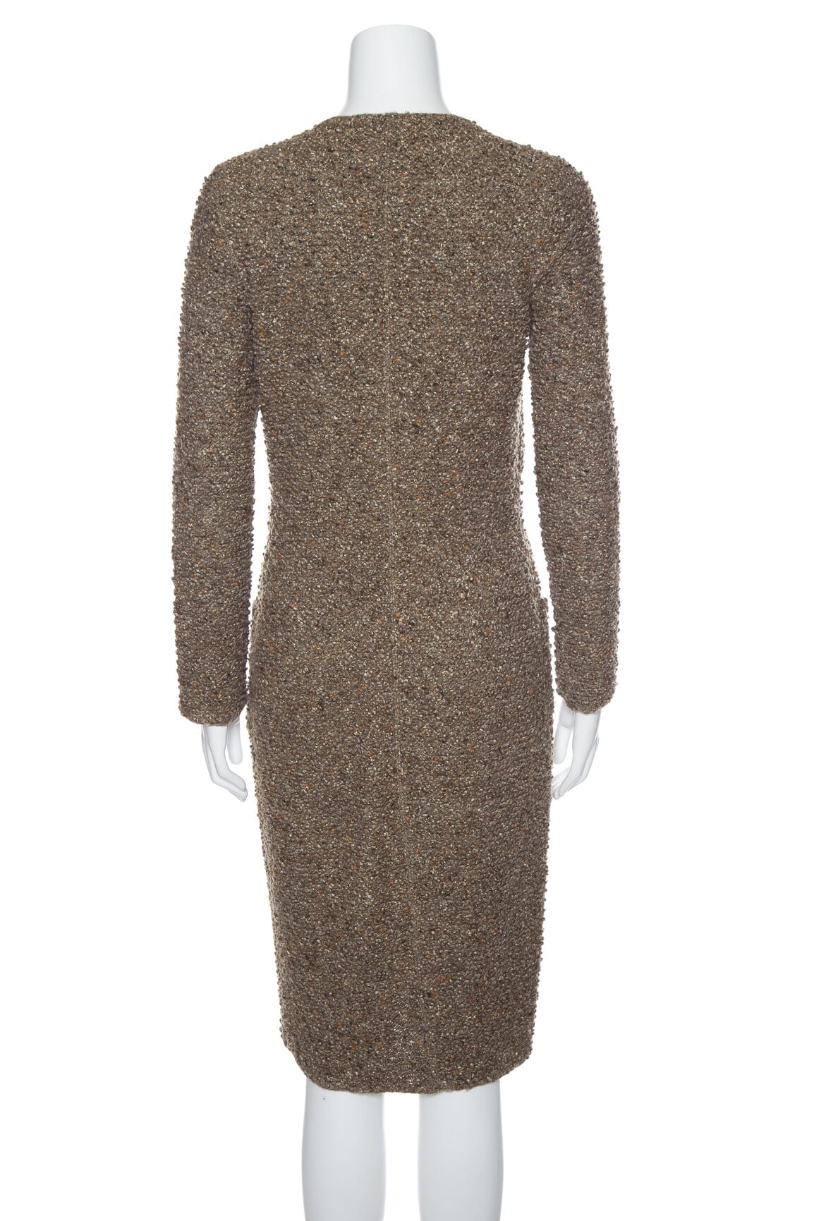 Chanel Vintage 1993 Autumn Moss Long Line Sweater Jacket SZ 38