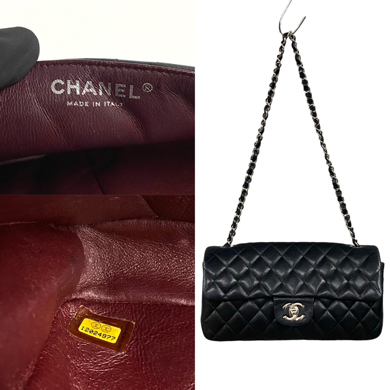 Chanel CC Matelasse Flap Shoulder Bag Leather Crossbody Bag