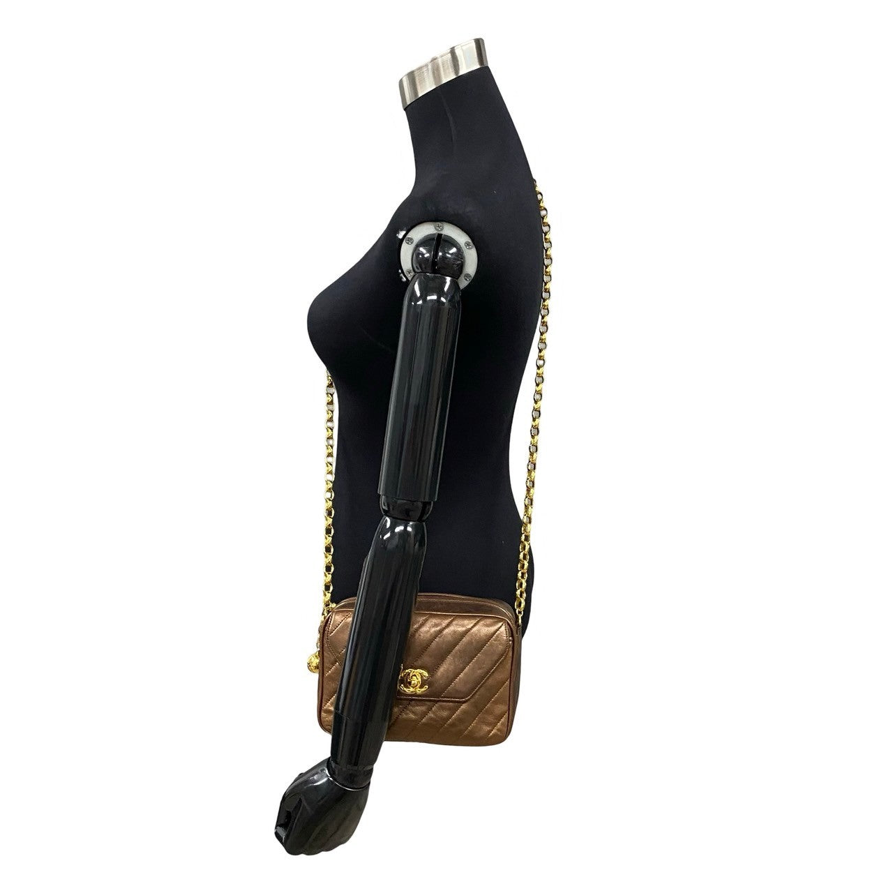 Chanel Quilted Leather Chain Crossbody Bag Leather Crossbody Bag