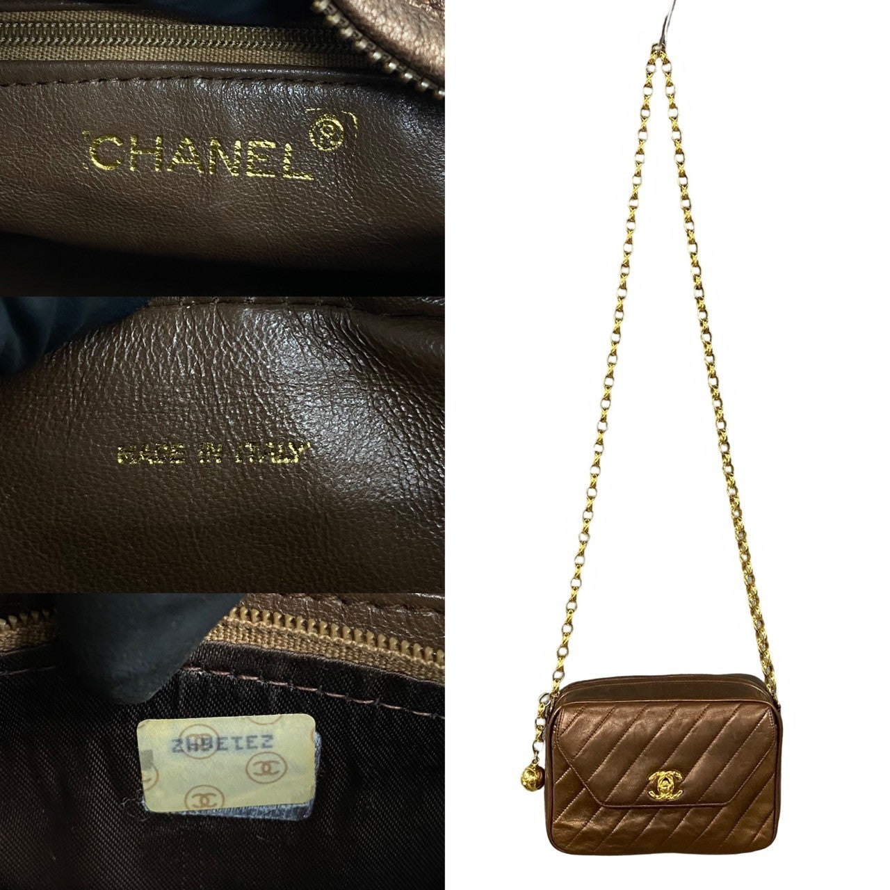 Chanel Quilted Leather Chain Crossbody Bag Leather Crossbody Bag