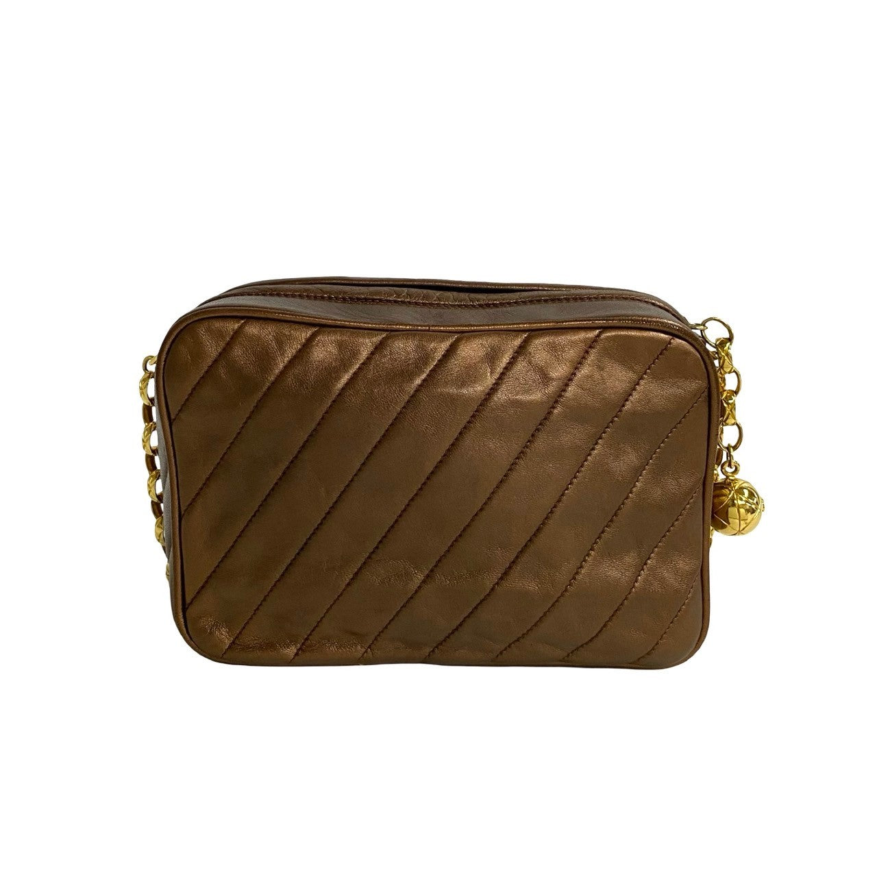 Chanel Quilted Leather Chain Crossbody Bag Leather Crossbody Bag