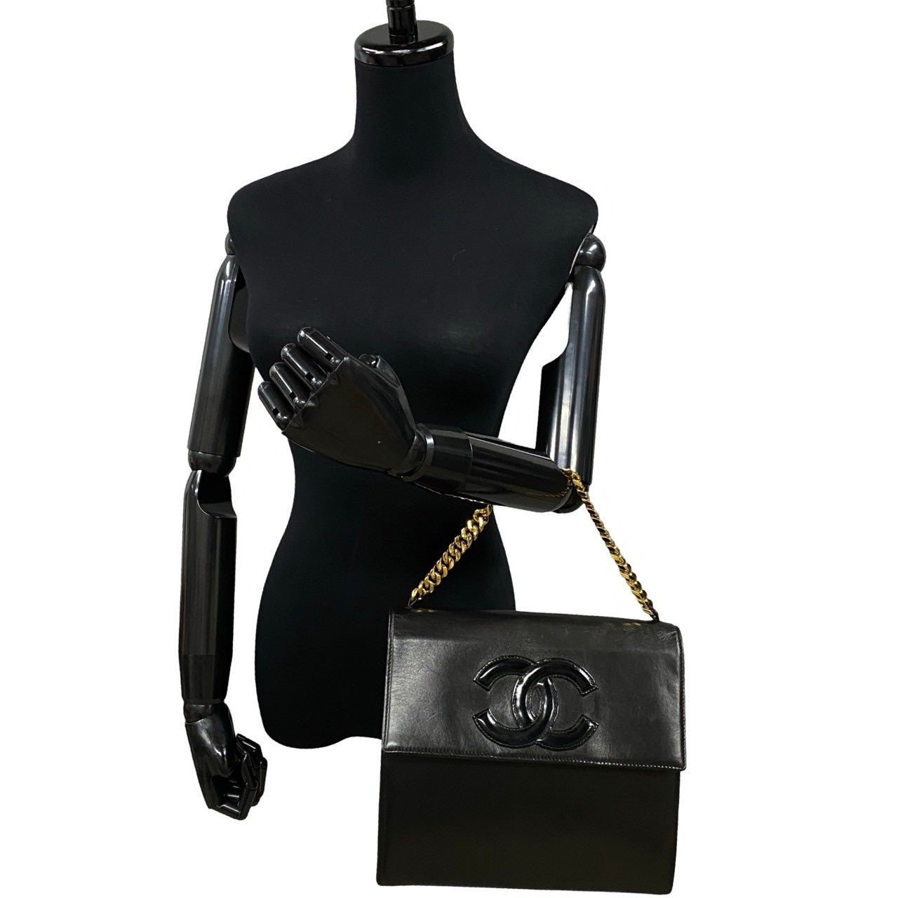 Chanel CC Chain Flap Handbag Leather Handbag