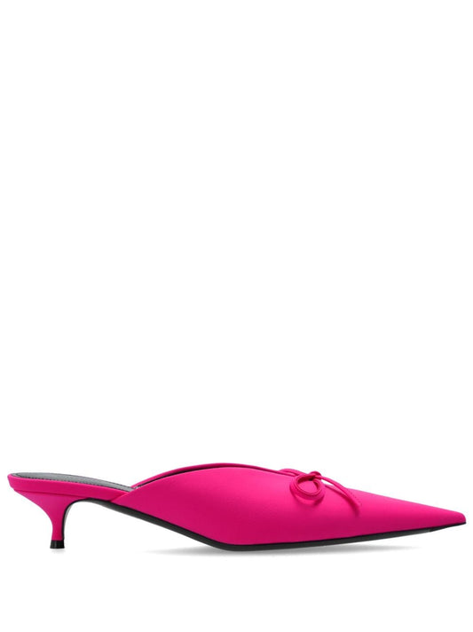BALENCIAGA Bow Detailing Pointed Toe Mini Sandals