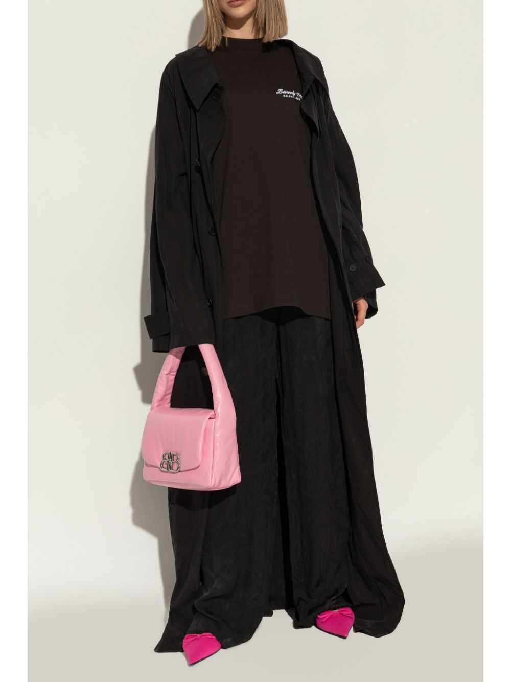 BALENCIAGA Bow Detailing Pointed Toe Mini Sandals