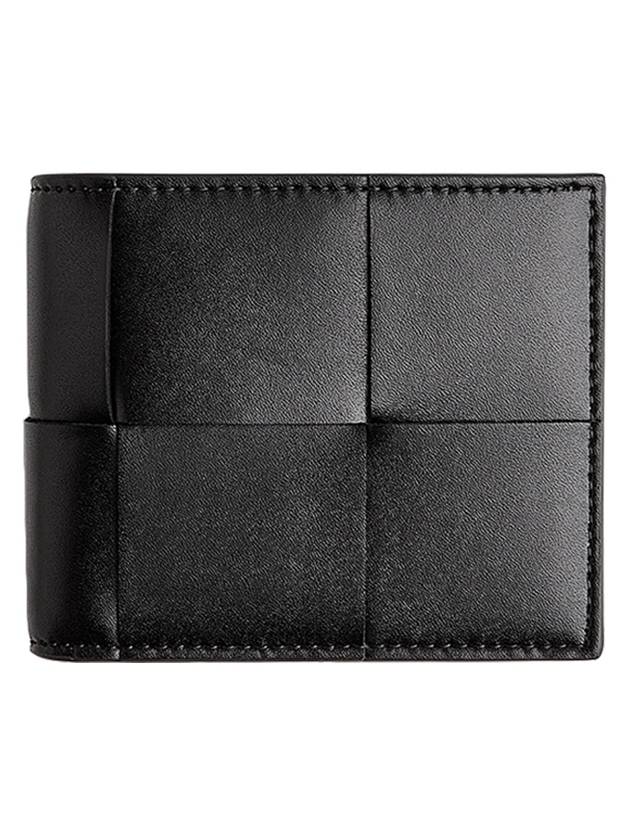 Bottega Veneta Intrecciato Coin Pocket Half Wallet Black