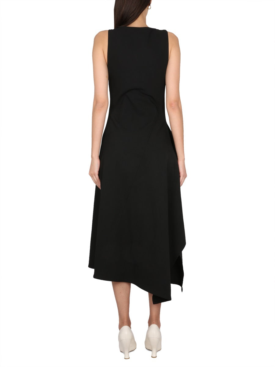 Bottega Veneta Women Asymmetrical Midi Dress