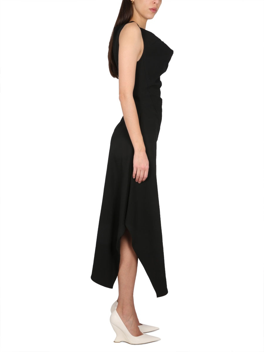 Bottega Veneta Women Asymmetrical Midi Dress