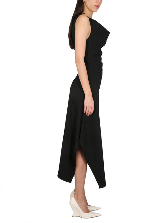 Bottega Veneta Women Asymmetrical Midi Dress
