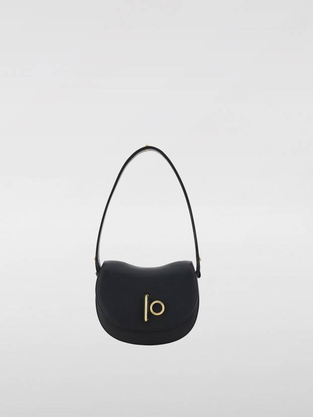 Burberry Rocking Horse Small Leather Shoulder Bag Black