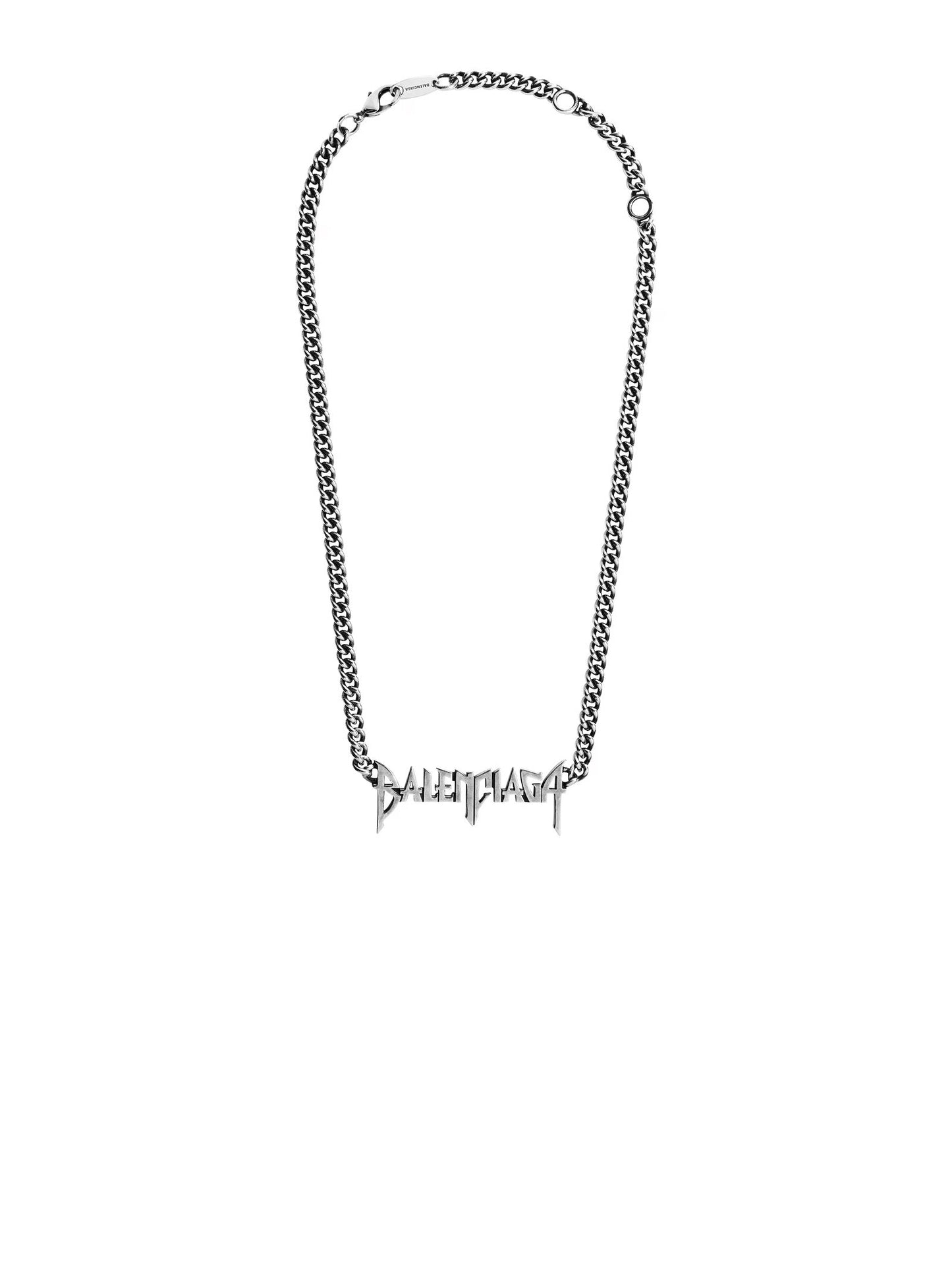 BALENCIAGA Antique Silver Necklace for Men