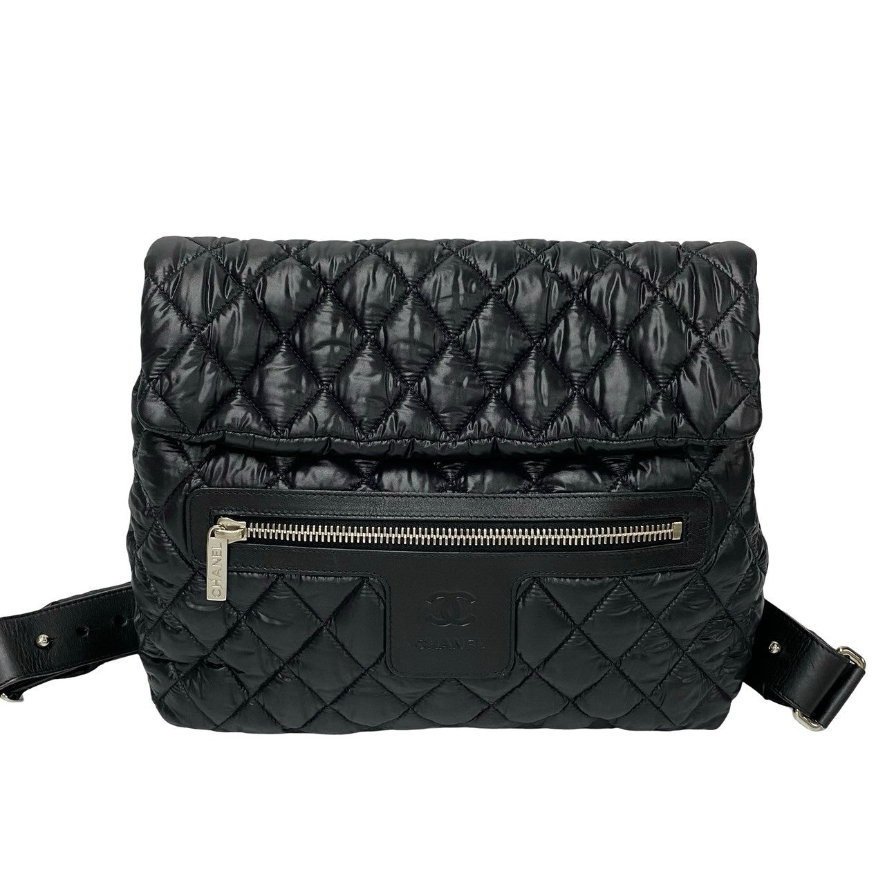 Chanel Cocoon Quilted Nylon Leather Backpack