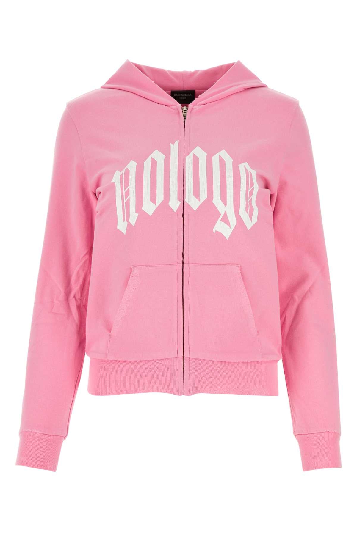 BALENCIAGA Mini Stretch Cotton Zip-Up Hoodie for Women