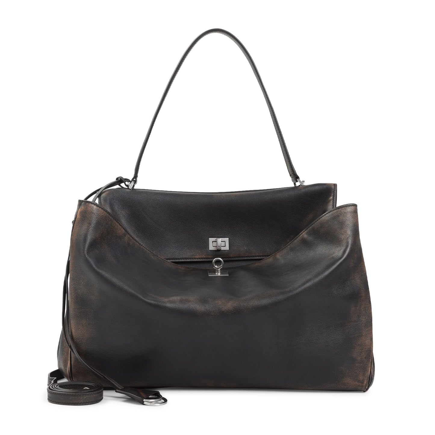 BALENCIAGA Rodeo Handle L Top Mini Handbag - 40.5CM x 29.5CM x 13CM